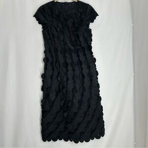 Paskal Architectural Laser-cut midi dress black size XS art to wear cocktail